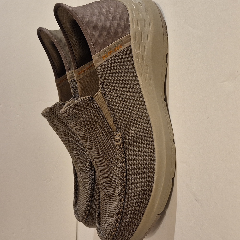 Skechers Parson Ralven Hands-Free Slip-On Memory Foam Loafer Taupe Brown Size 13